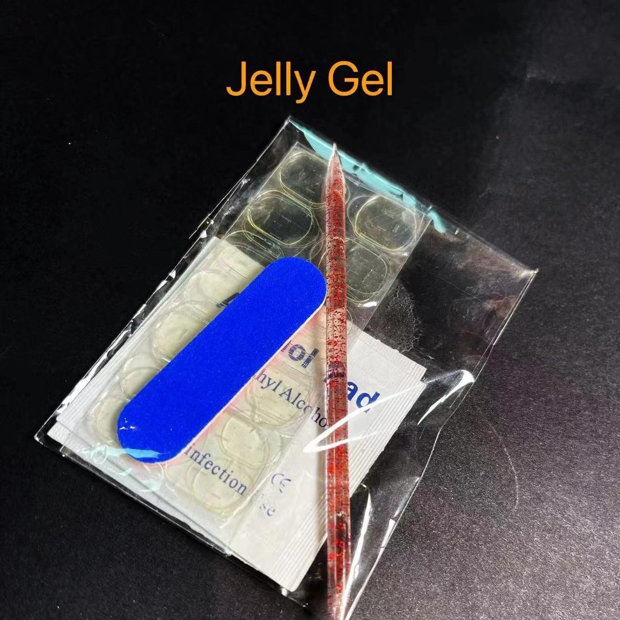 Solid glue & Jelly gel set for press-on nails